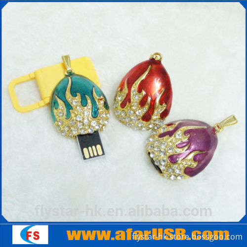 Hot selling most popular OEM diamond jewelry usb 4GB 8GB crystal USB disk